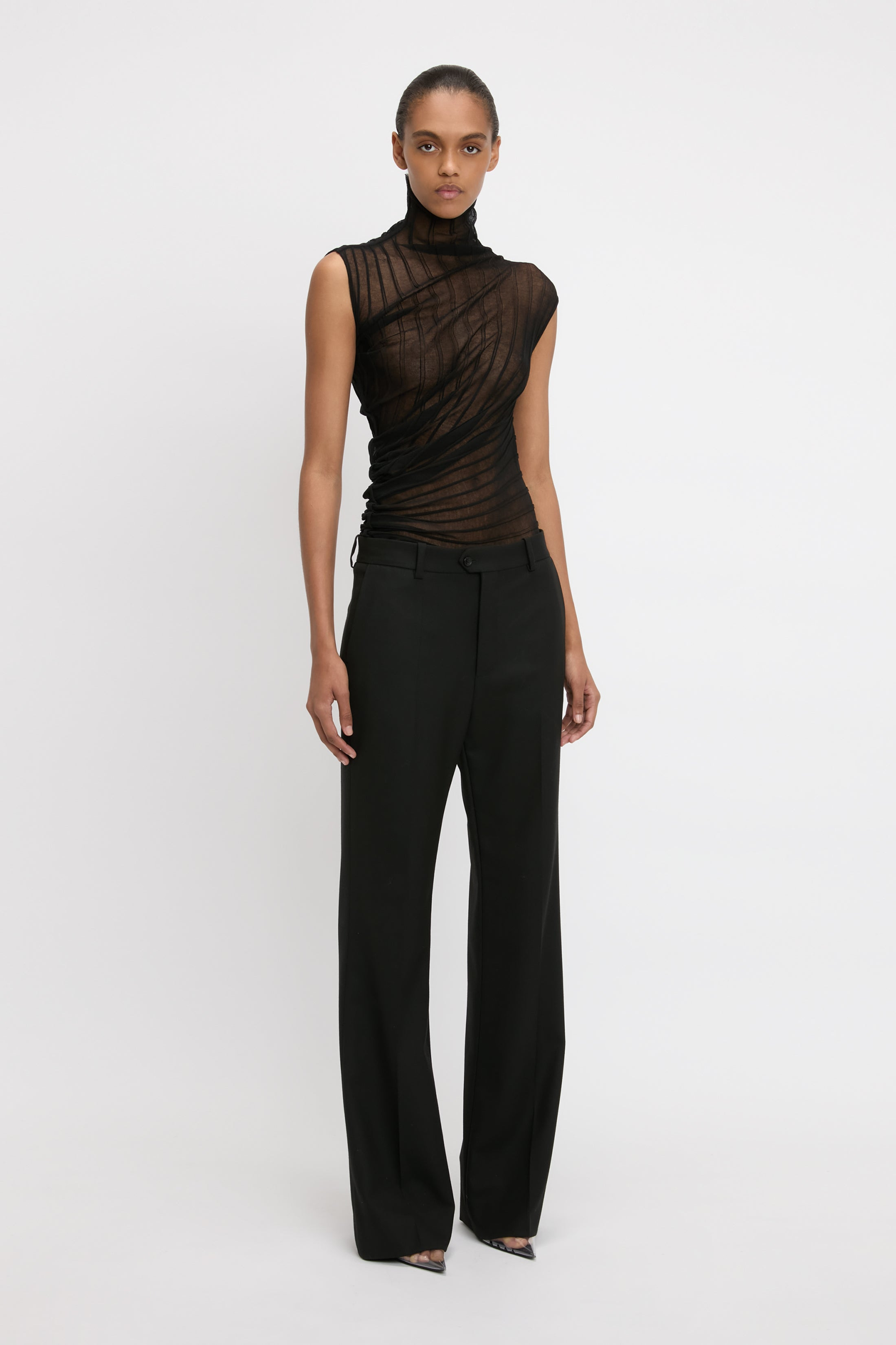 Classic Tailored Trouser In Black - 3