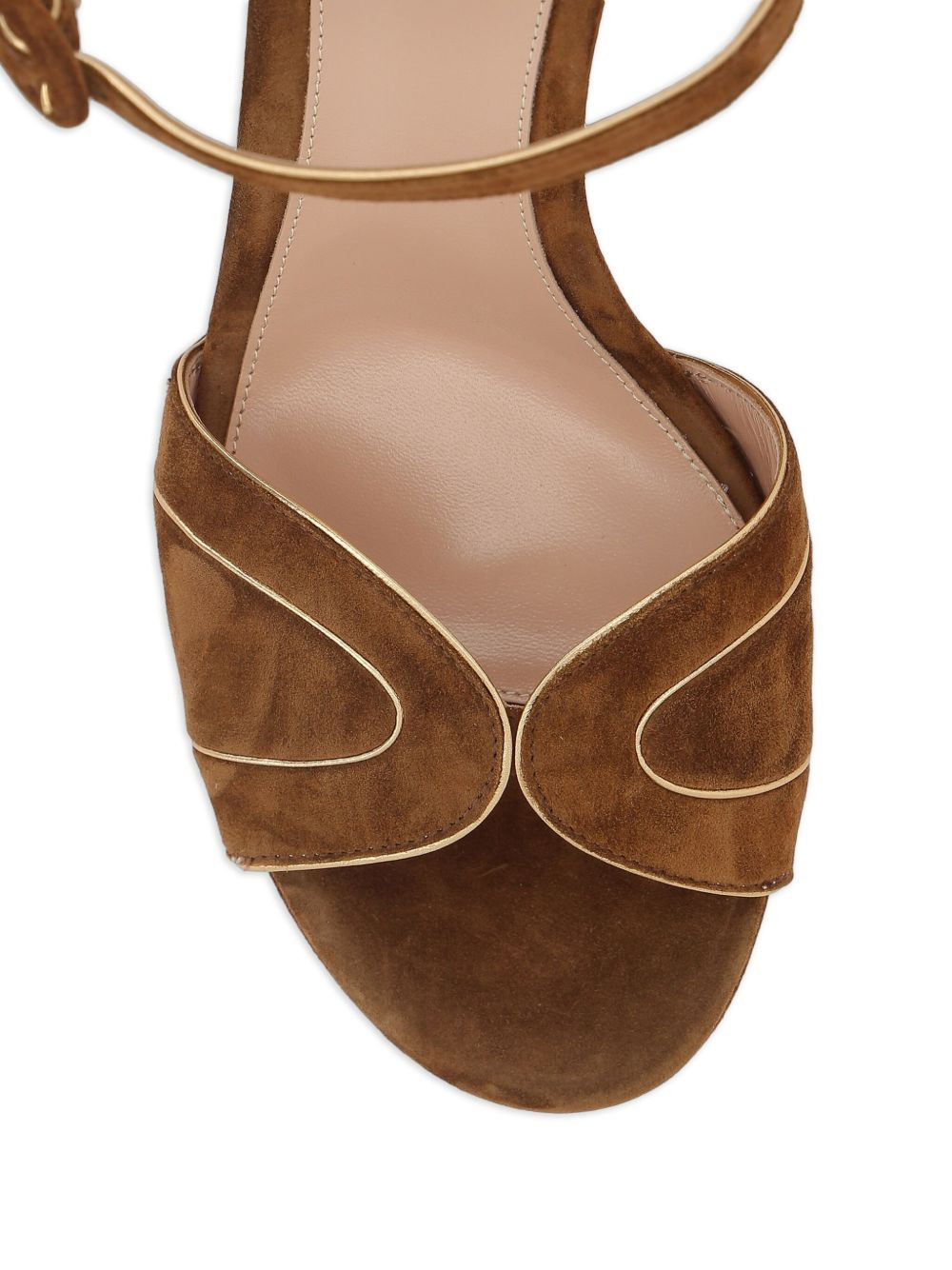 125mm platform suede ankle-strap sandals - 4