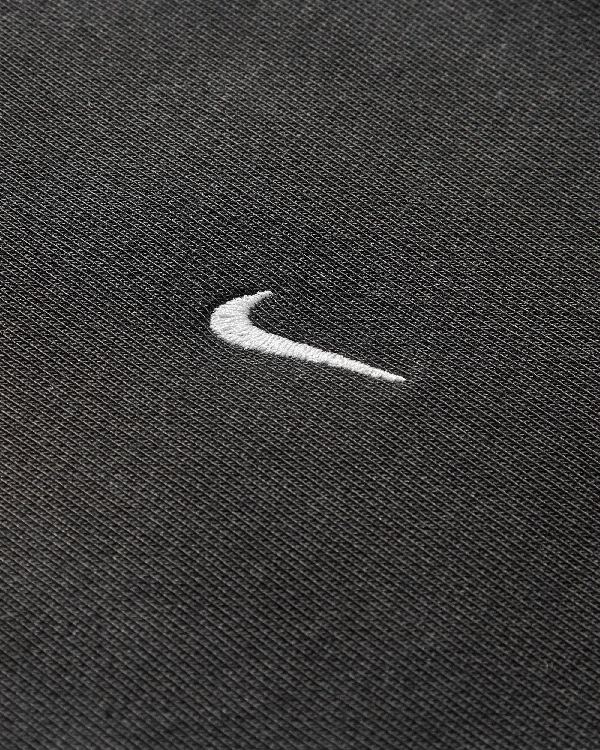 Men's Solo Swoosh Full-Zip Hoodie Black - 3