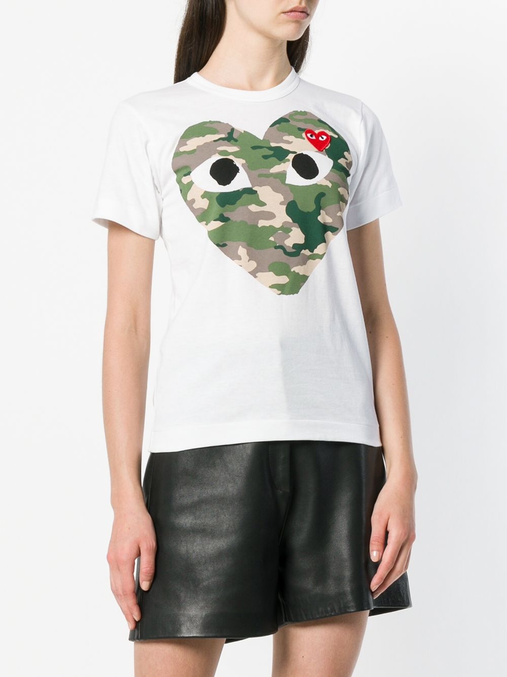 camouflage heart T-shirt - 3