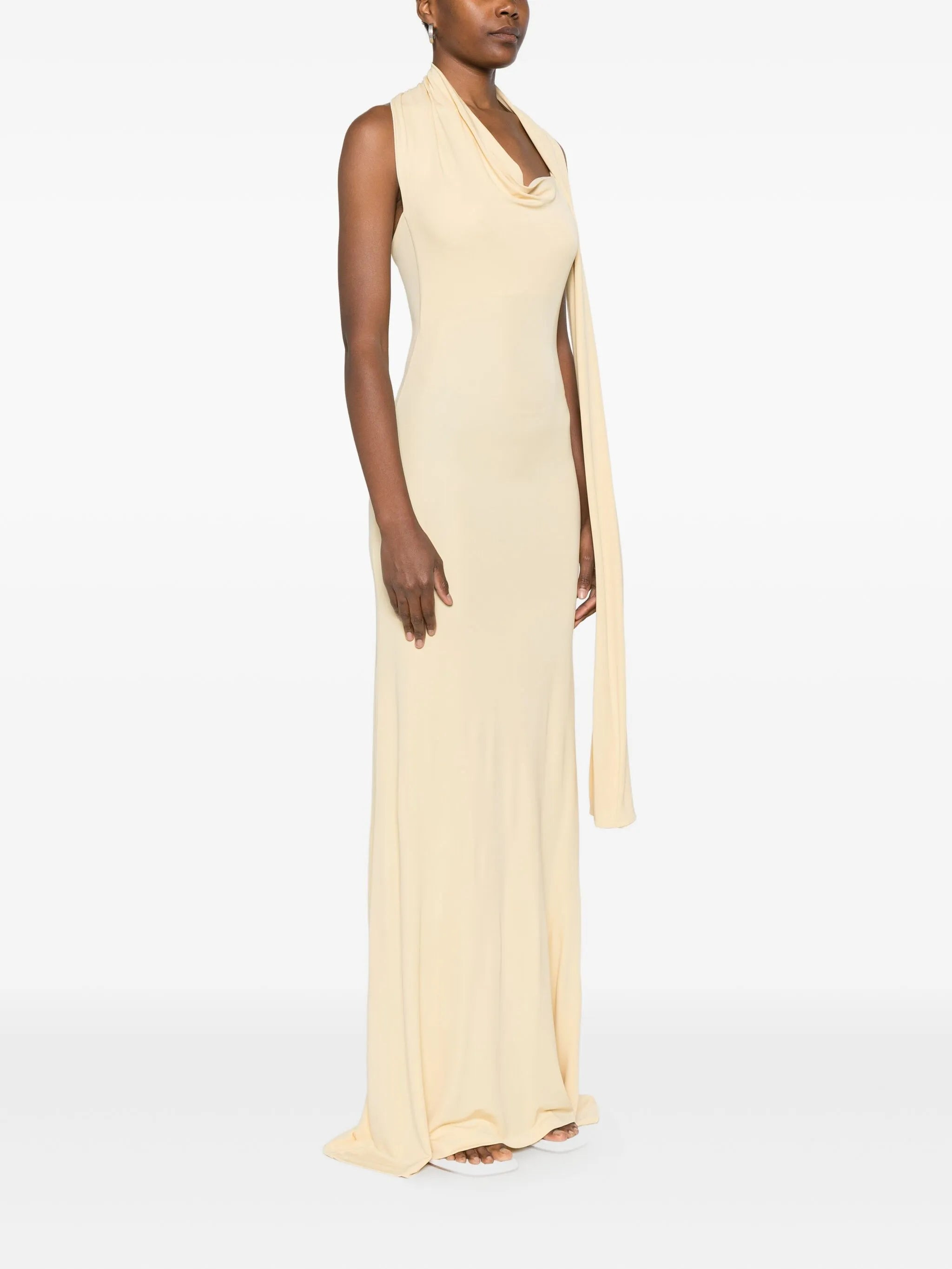 Wisp halterneck draped maxi dress - 3