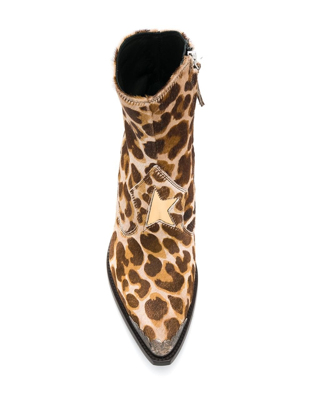 leopard-print boots - 4