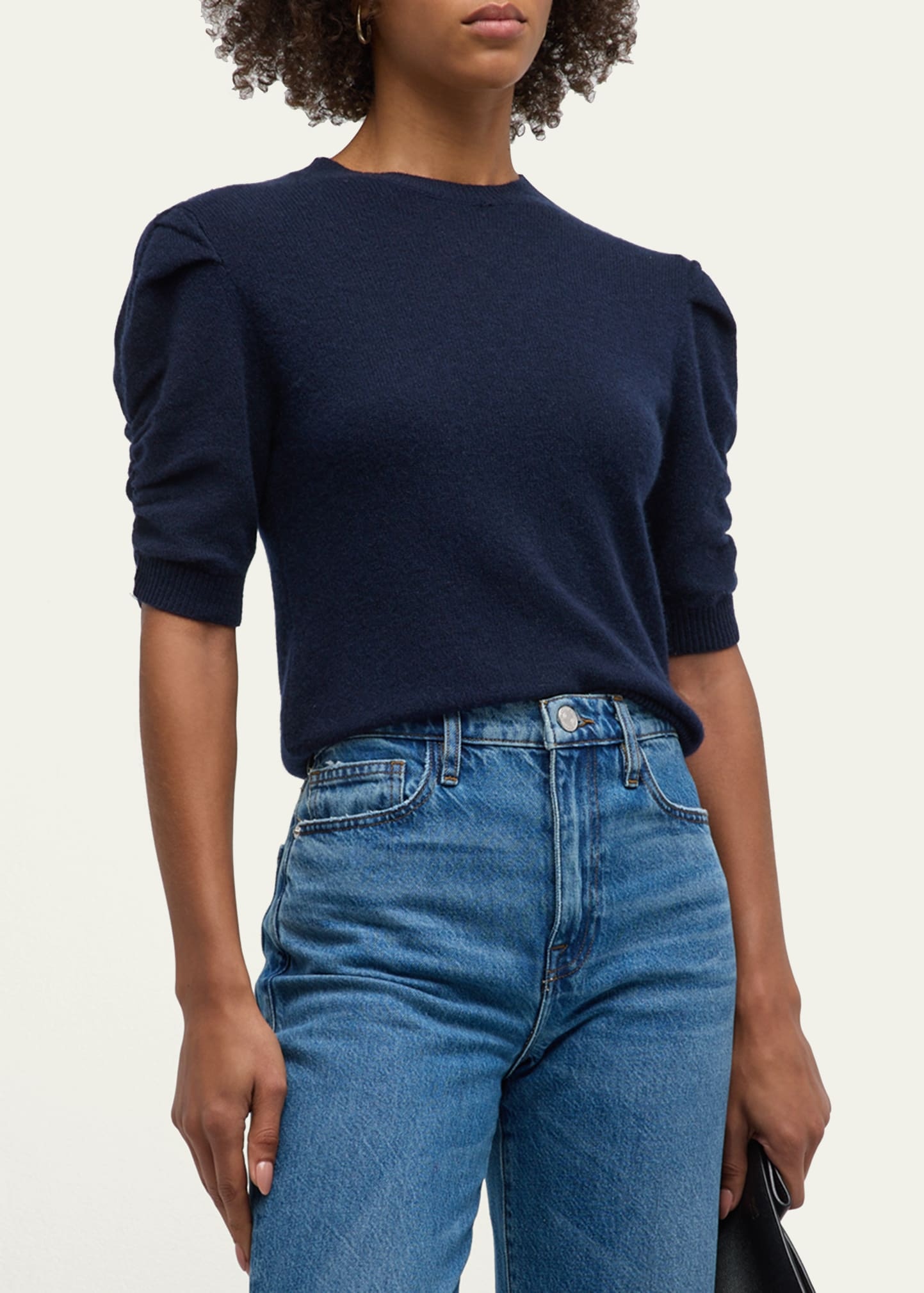 Ruched Cashmere Sweater - 4