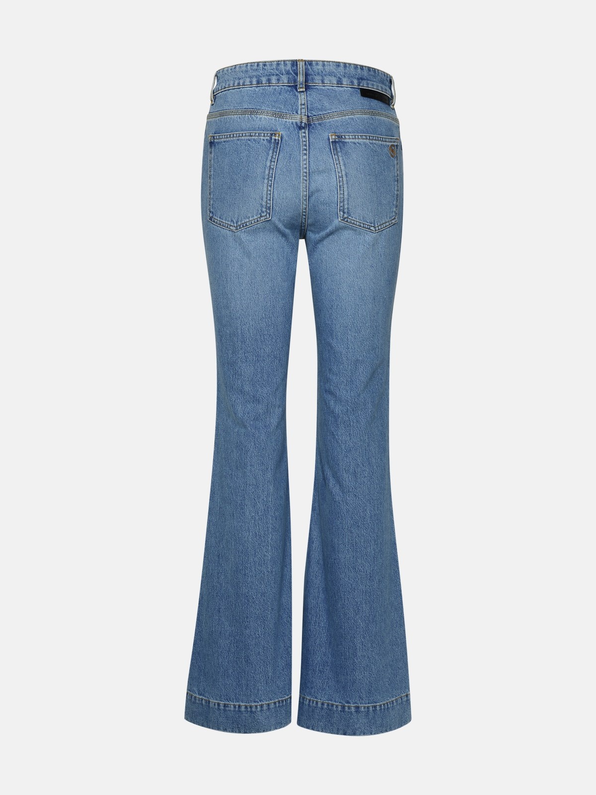 'FALABELLA CHAIN' LIGHT BLUE COTTON JEANS - 3