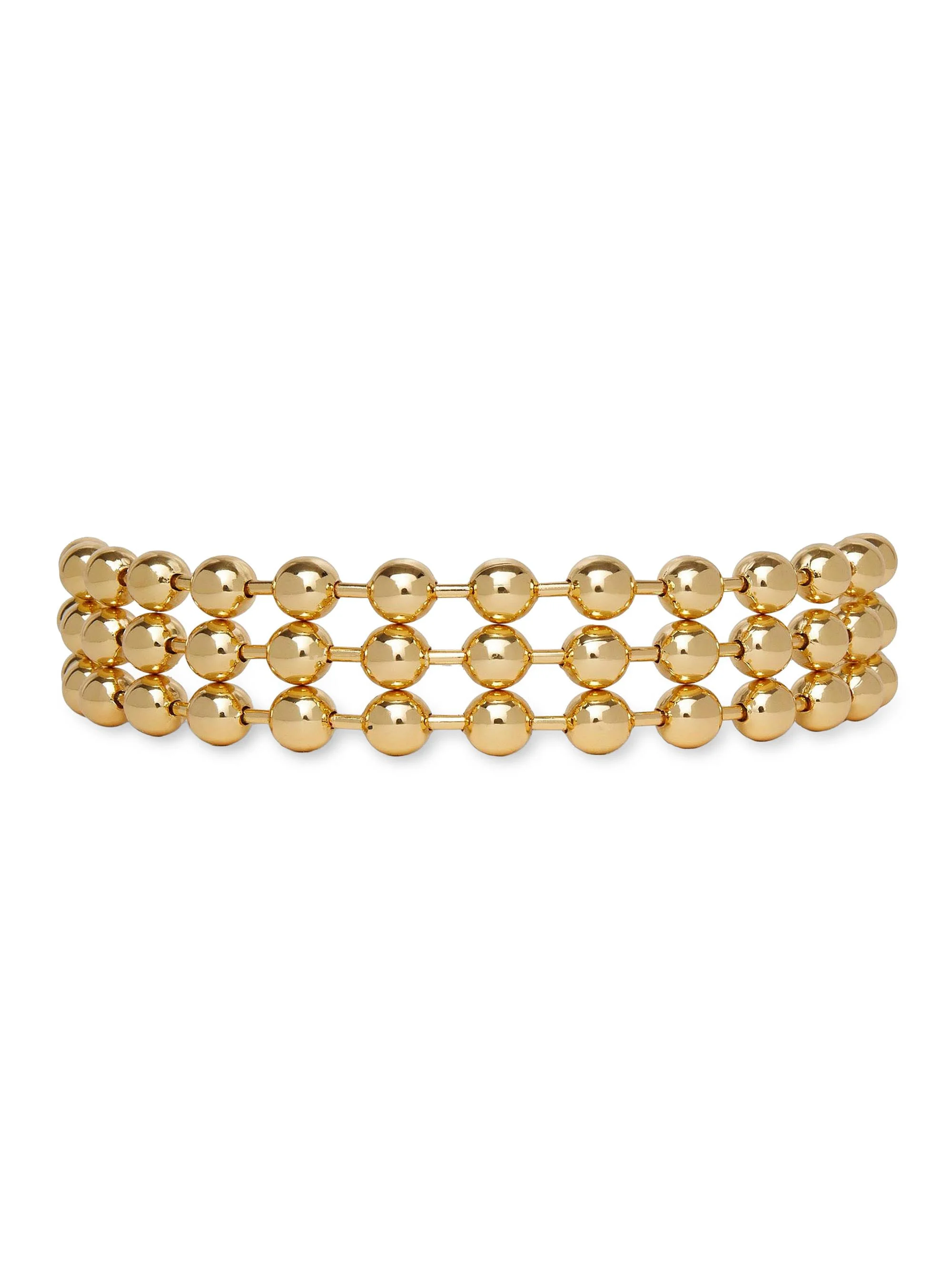 Women's Diana 14K-Gold-Plated Triple-Row Necklace - Gold - 1