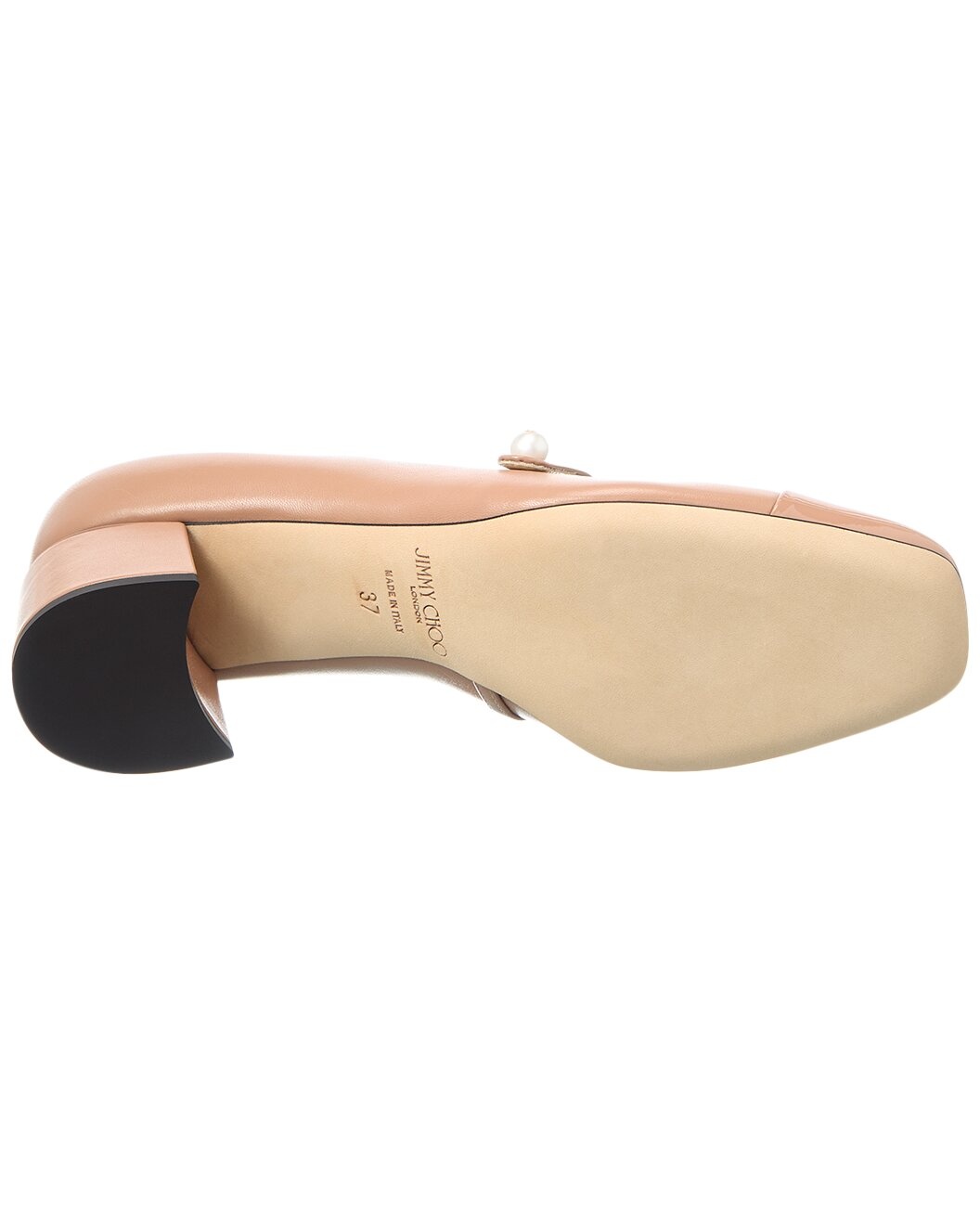 Jimmy Choo Elisa 45 Leather & Patent Pump - 4