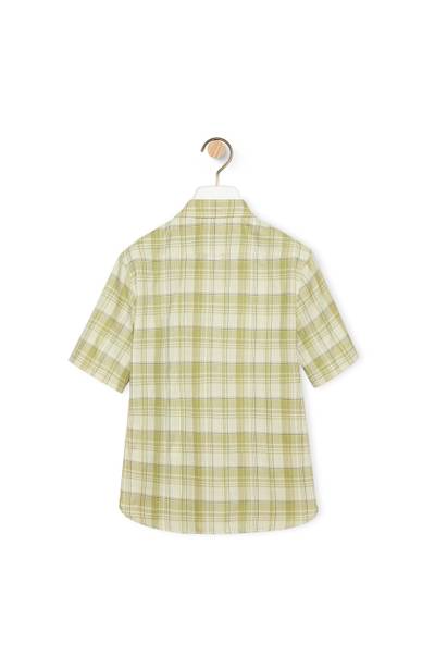 Loewe Check short sleeve shirt in cotton and polyester outlook