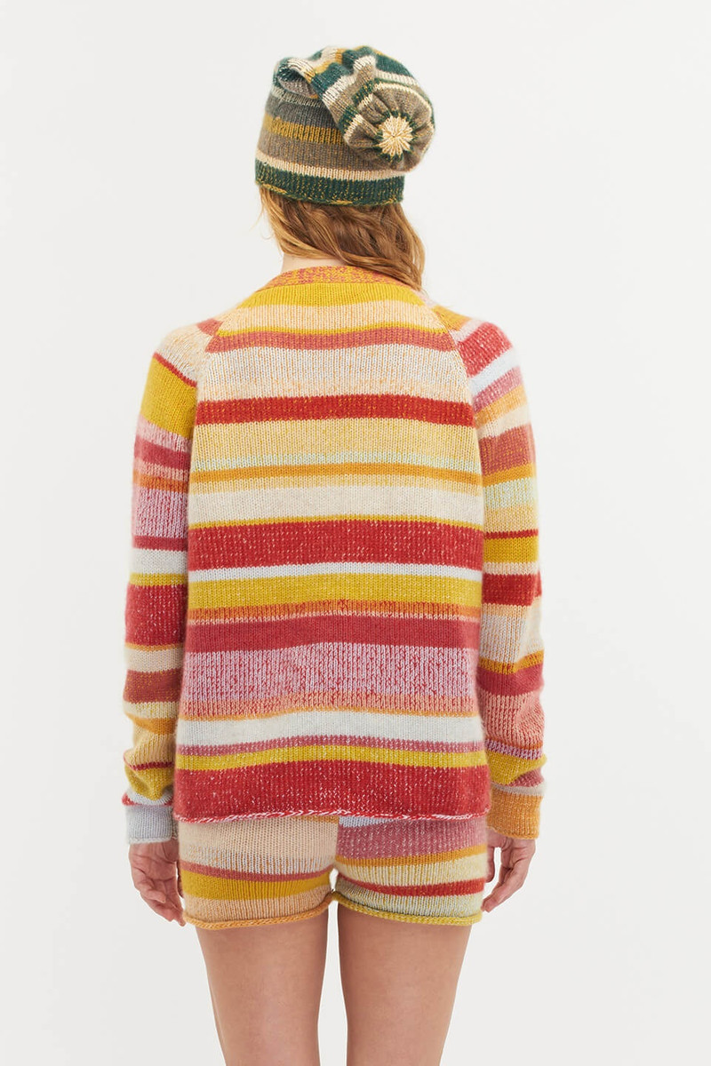 STRIPE SUPER SOFT WOMEN'S CARDI 4