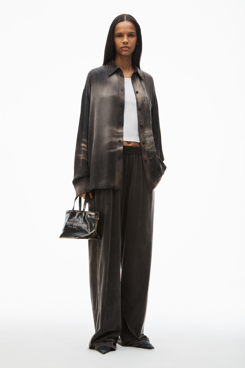 Alexander Wang high-waist relaxed sweatpant in cotton outlook