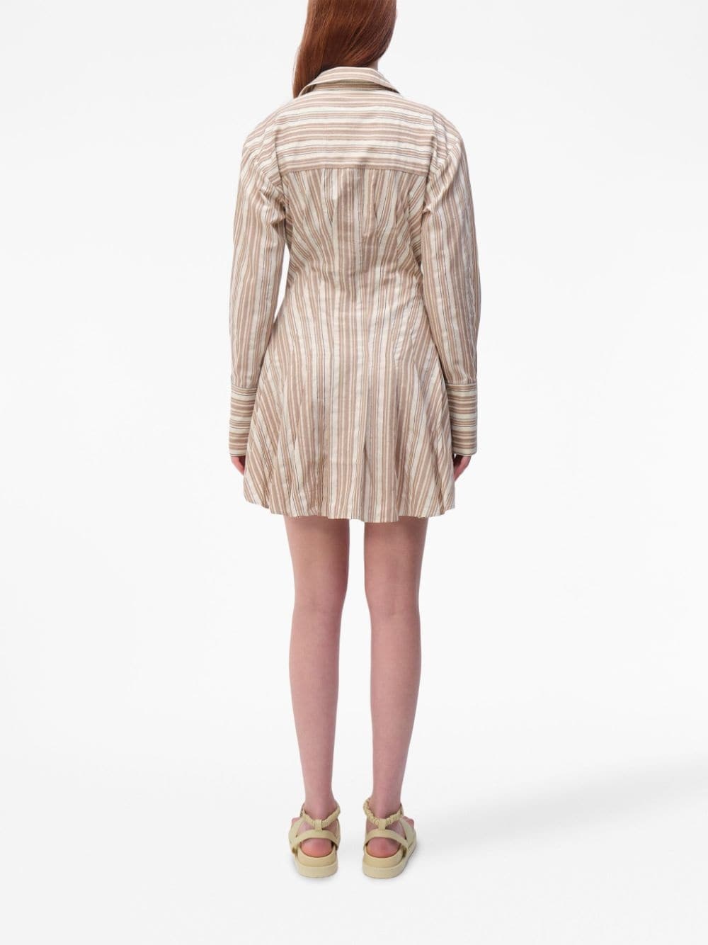 Felicity striped mini shirtdress - 4