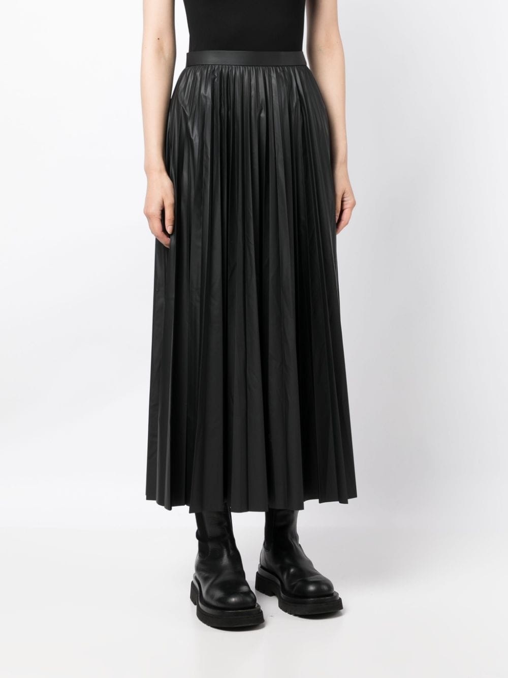 high-waist pleated skirt - 3