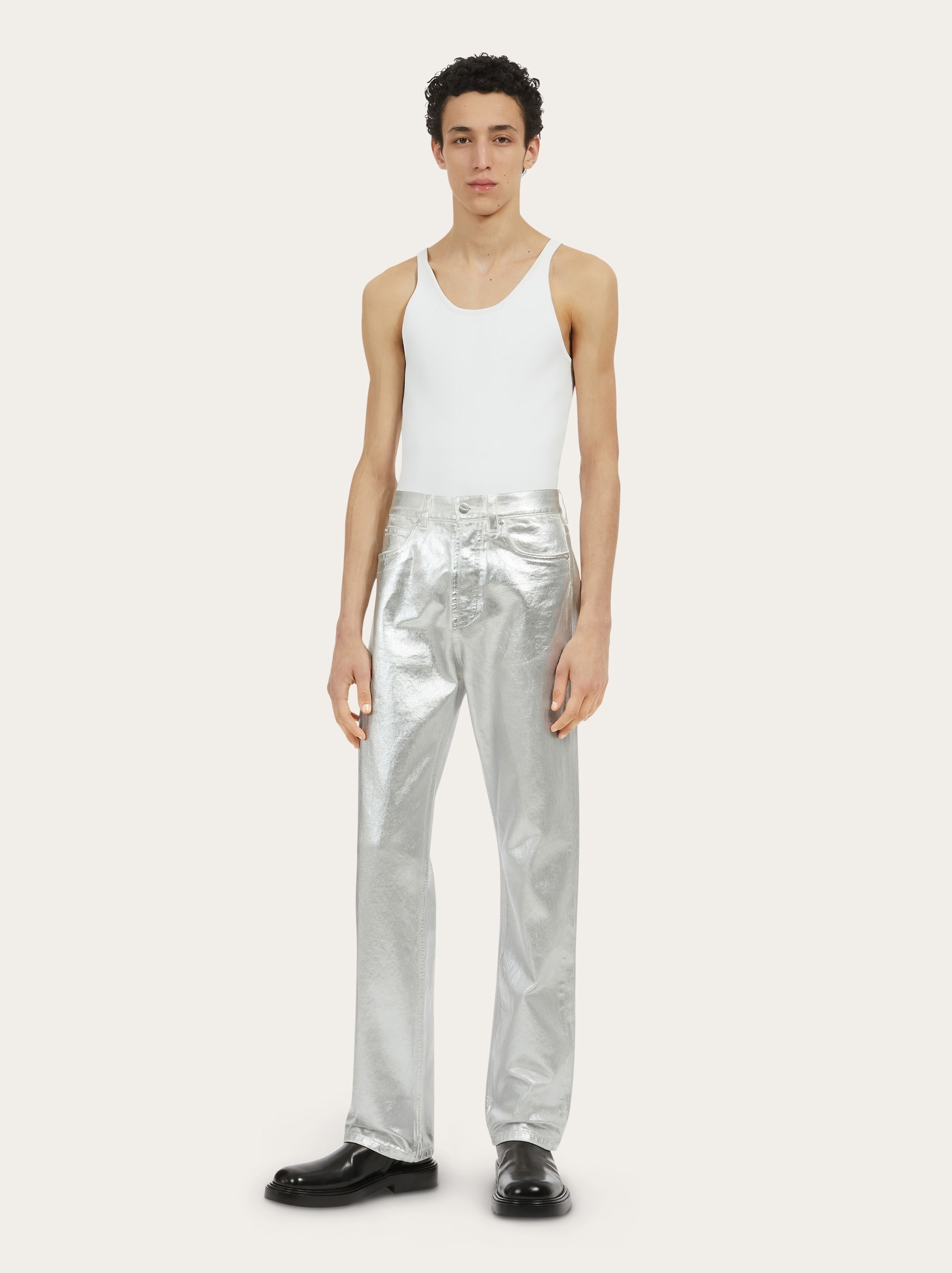 Metallic 5 pocket trousers - 5