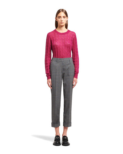 Prada Stretch wool gabardine trousers outlook