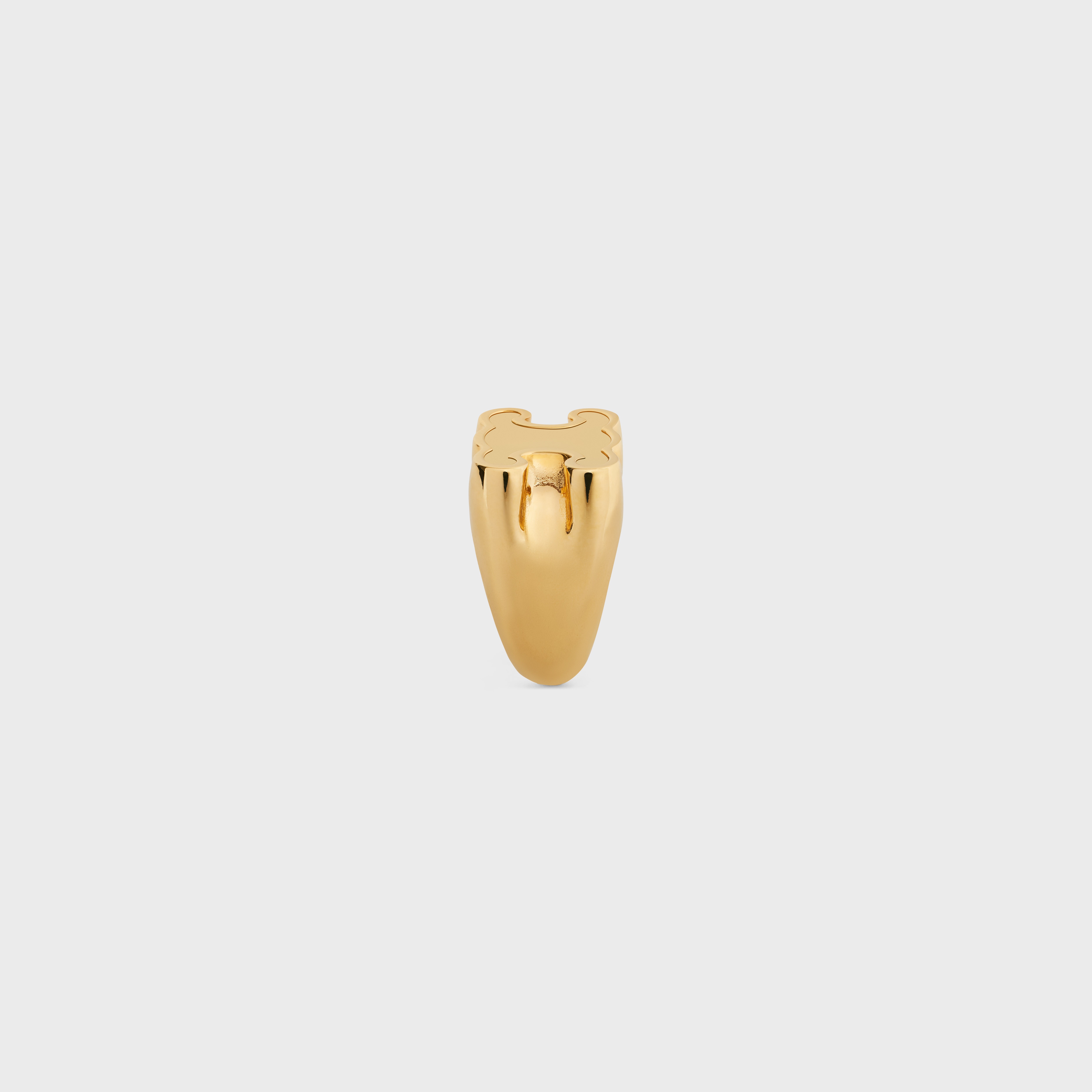 Triomphe Chevalière Ring in Brass with Gold Finish - 3