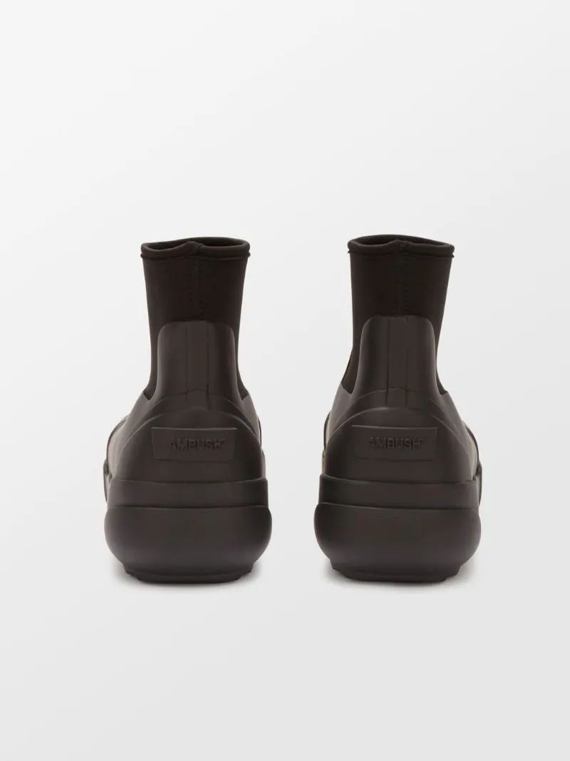 embossed logo chunky boots - 4