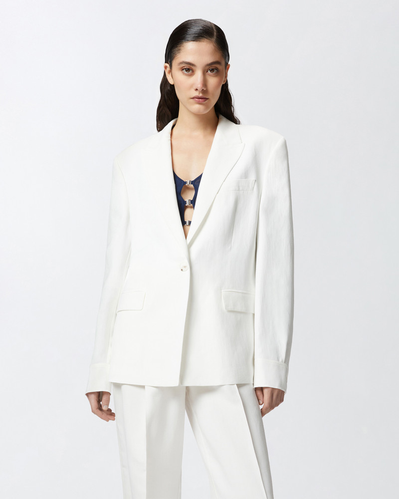 PINKO SINGLE-BREASTED BLAZER WITH BACK STRAP outlook