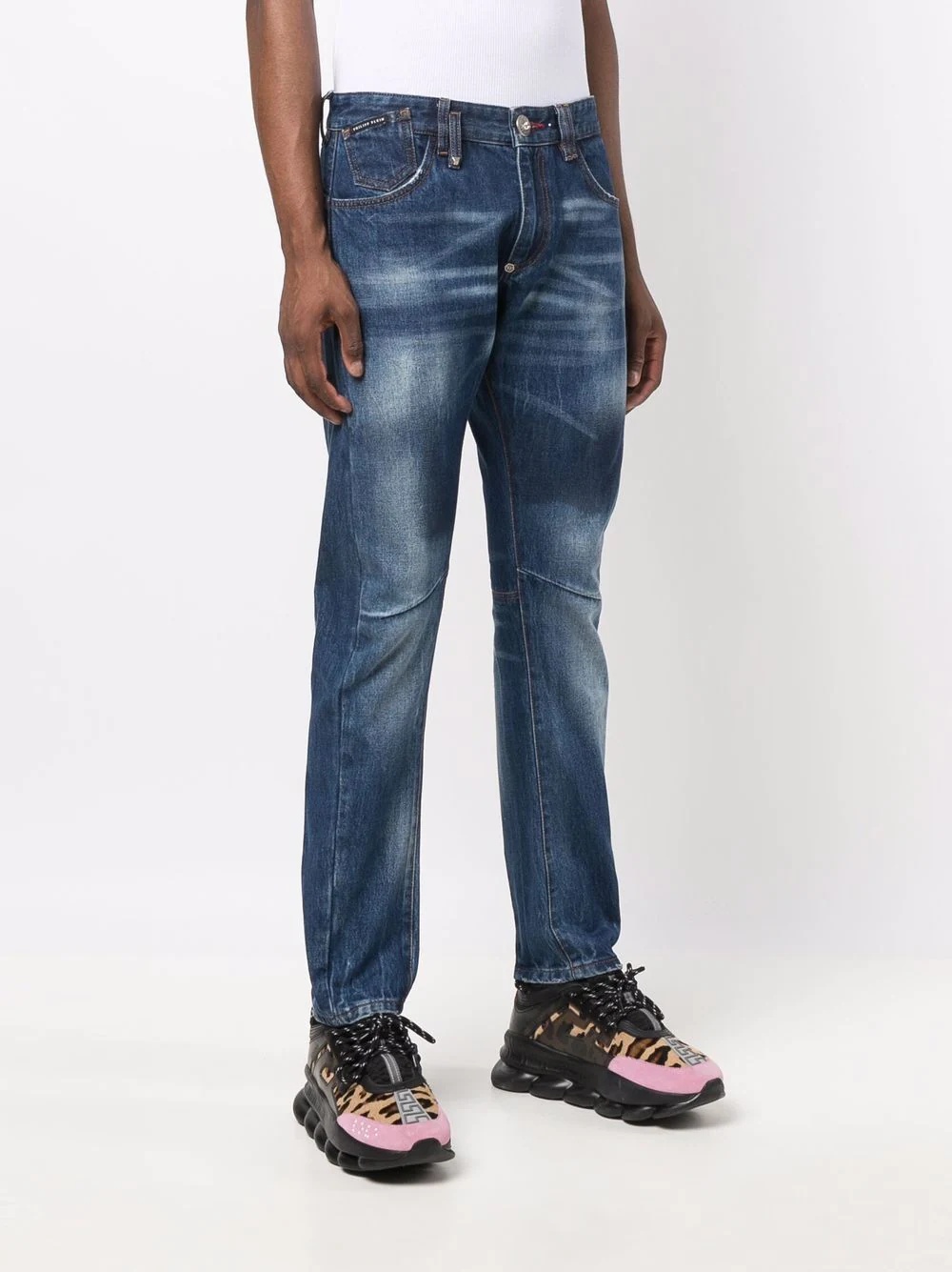 Iconic Plein Milano cut jeans - 3