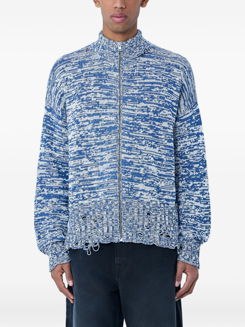 zip-up mock-neck cardigan 1