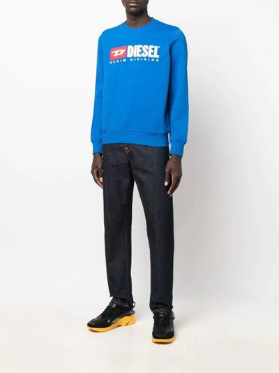 Diesel logo-print cotton sweatshirt outlook