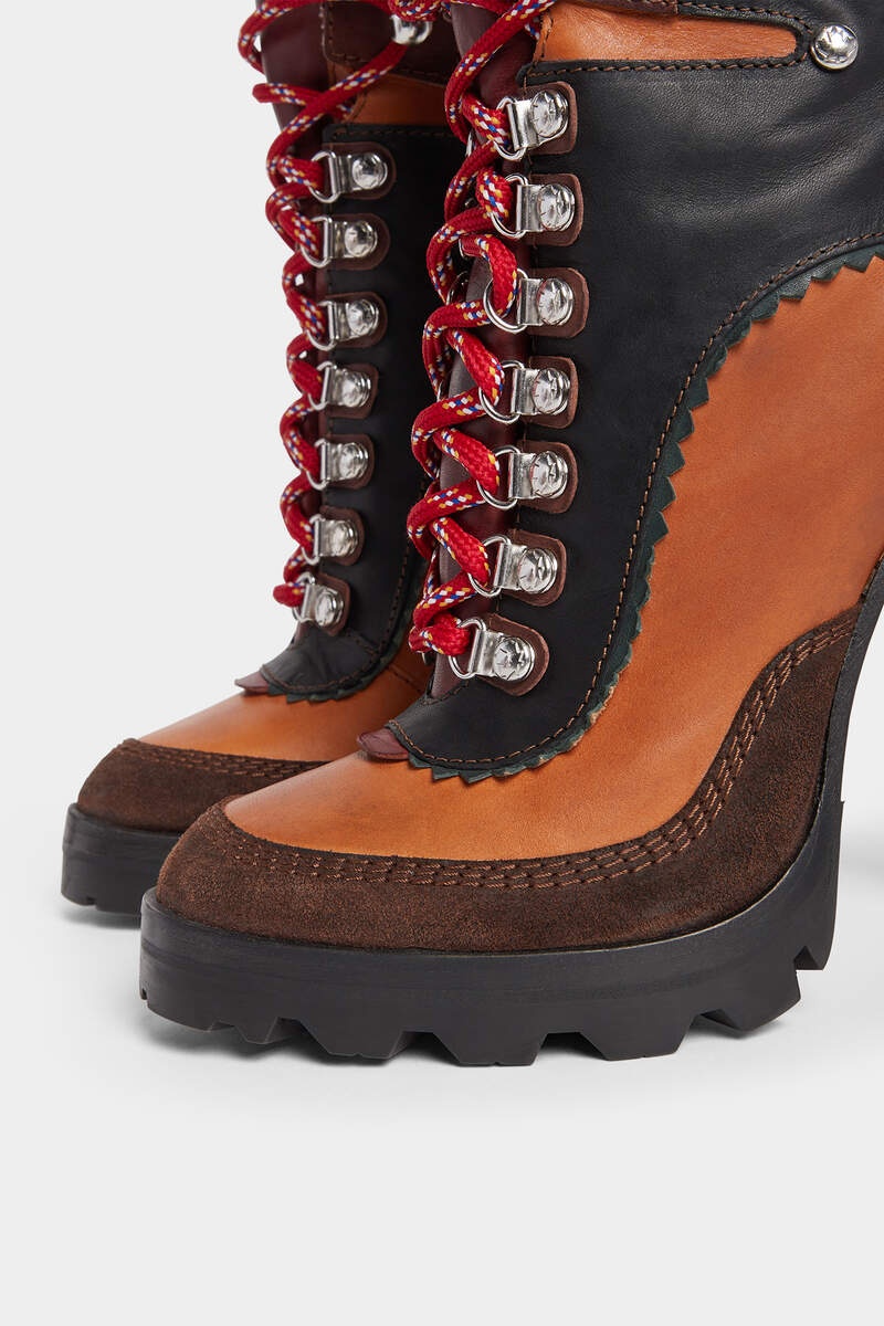 CANADIAN HIKING HEELED ANKLE BOOTS - 4