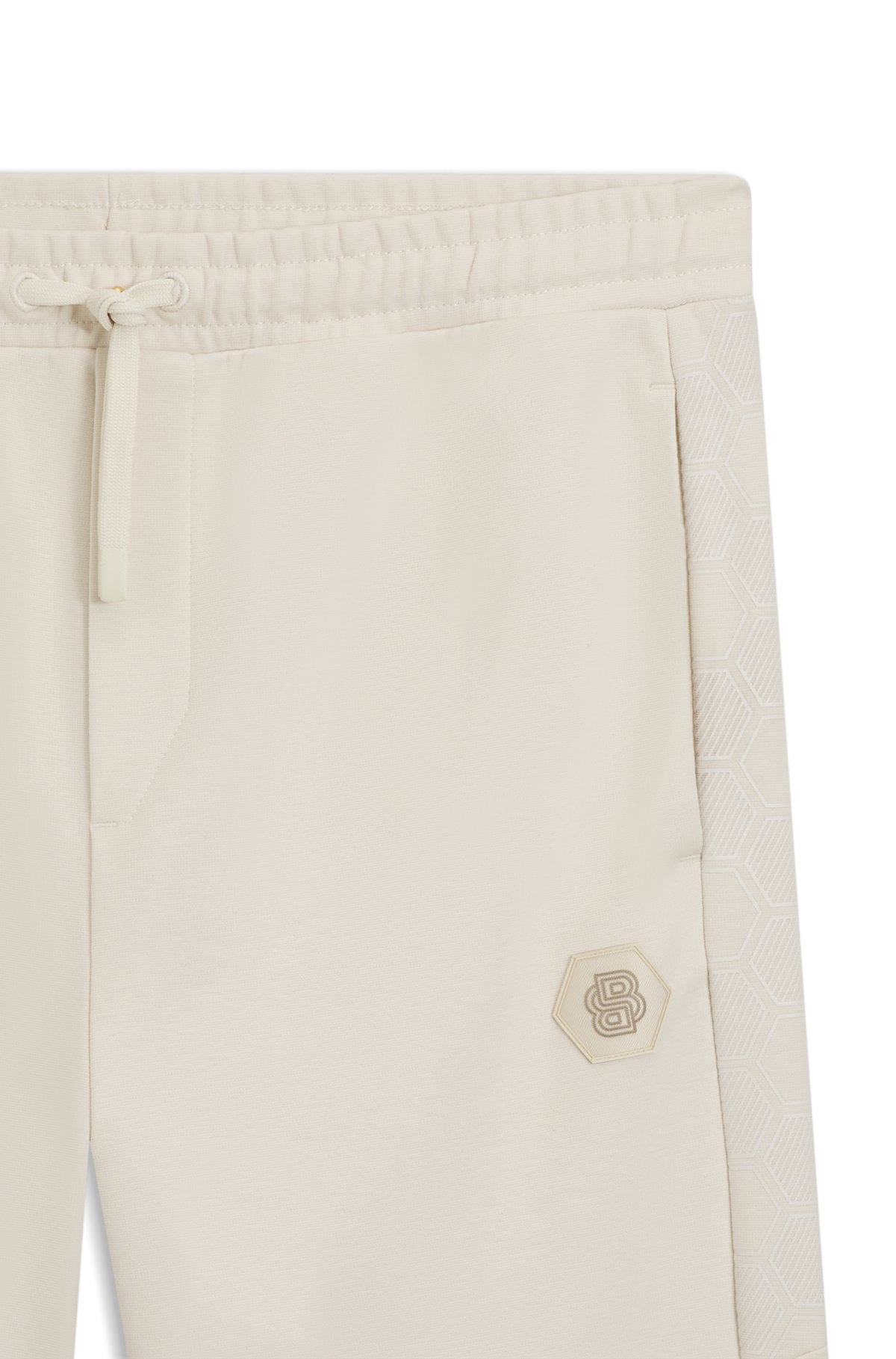 COTTON-BLEND TRACKSUIT BOTTOMS WITH DOUBLE B MONOGRAM - 6