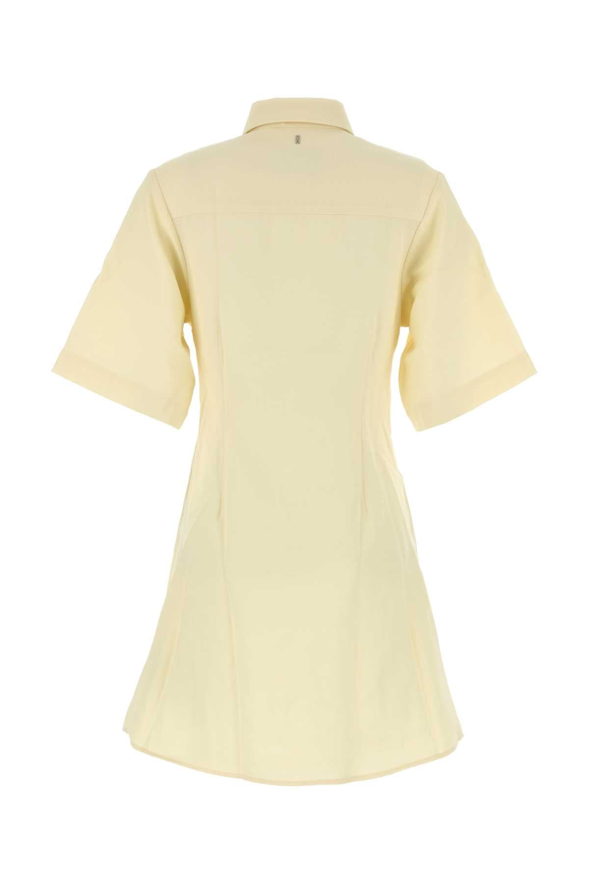Ami Women Pastel Yellow Wool Shirt Dress - 2