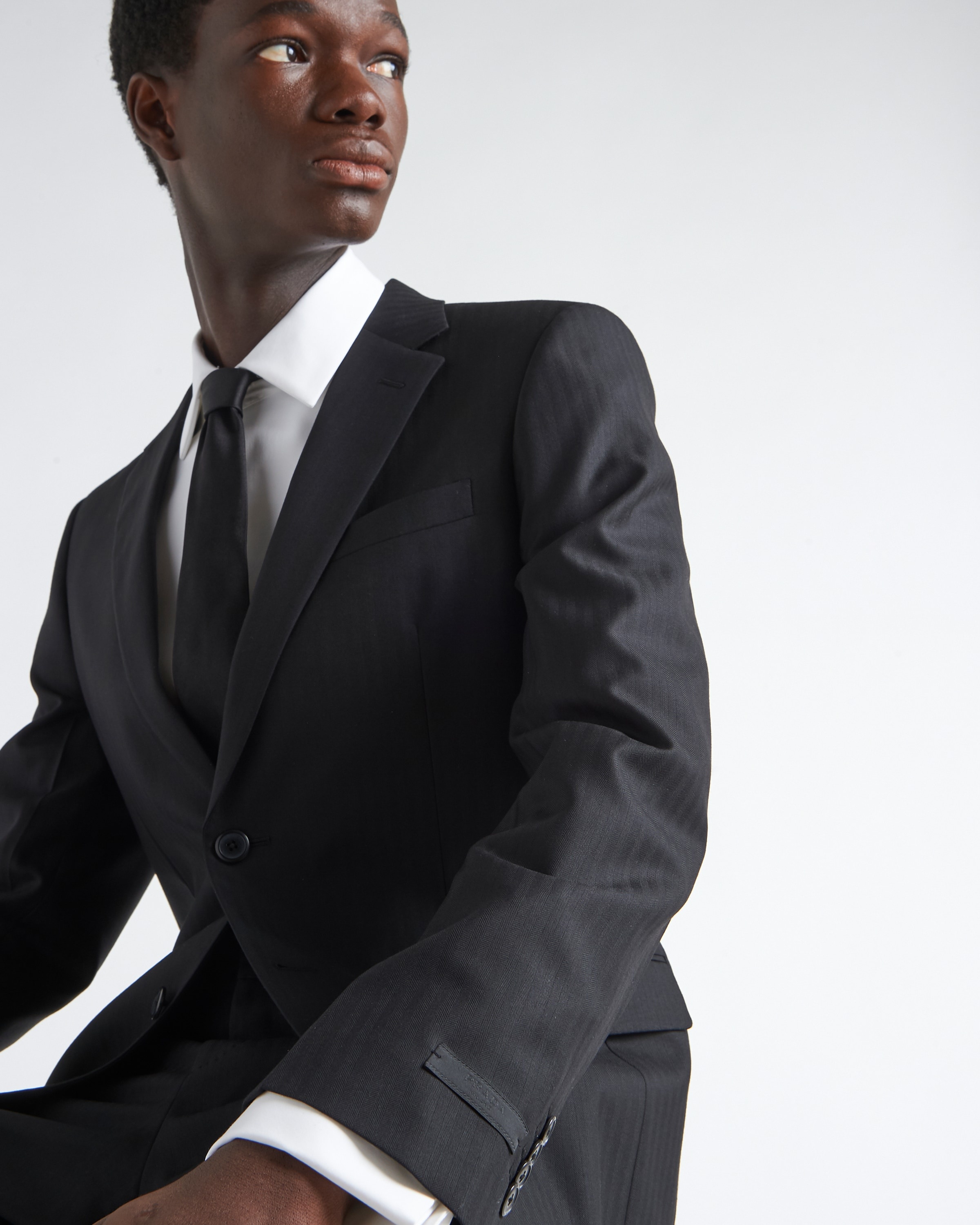 Single-breasted wool suit - 4