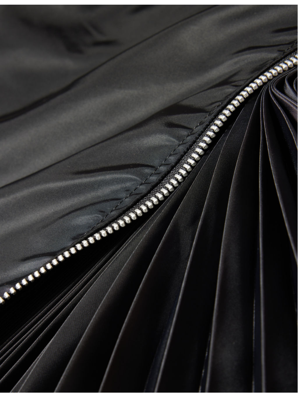 Padded Pleated Shell Midi Skirt - 7