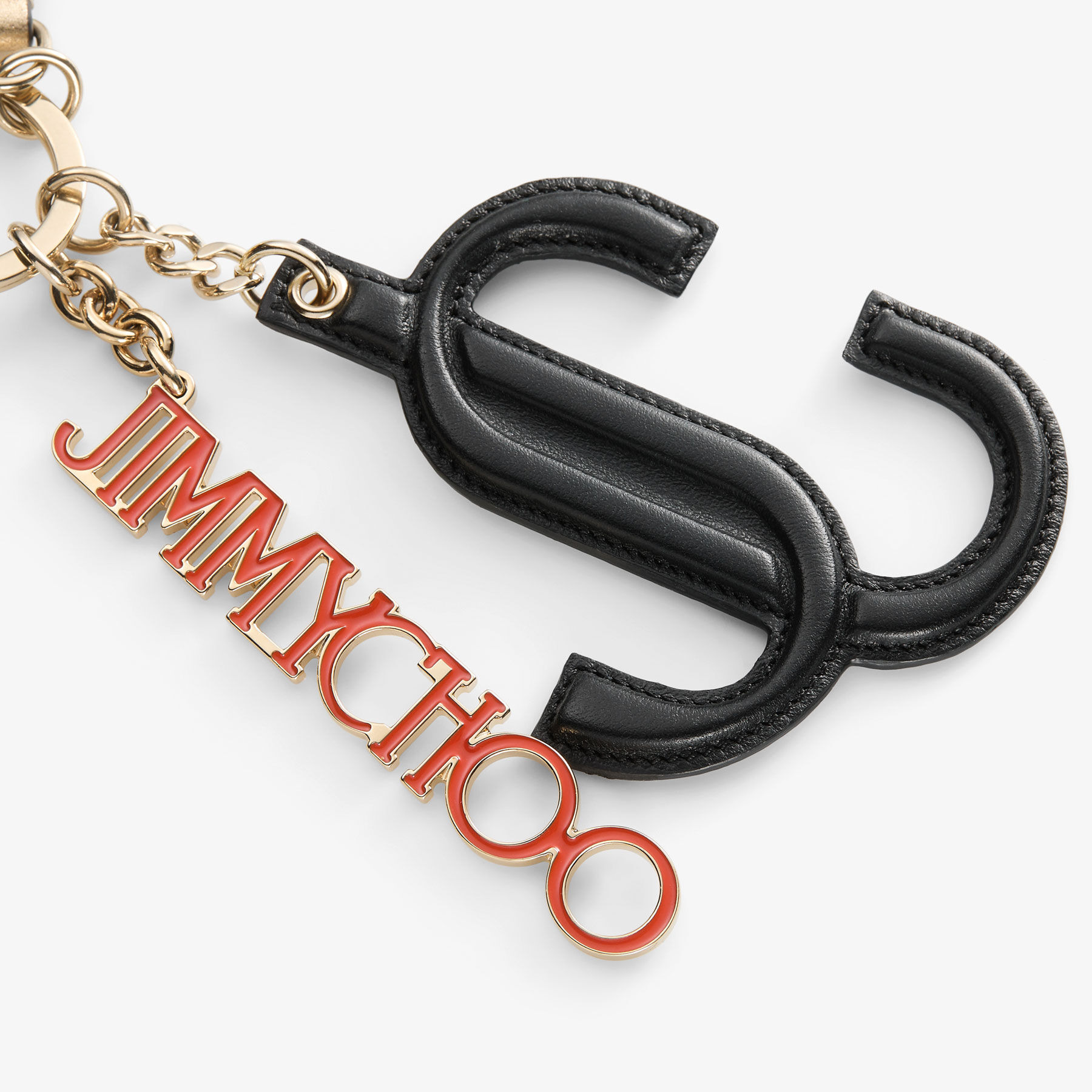 JC Multi Charm
Black & Orange Calf Leather Star Logo Bag Charm - 2