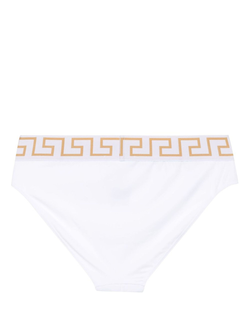 VERSACE Greca-waistband swim briefs outlook