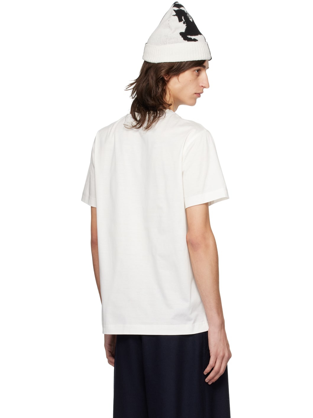White Embroidered T-Shirt - 3