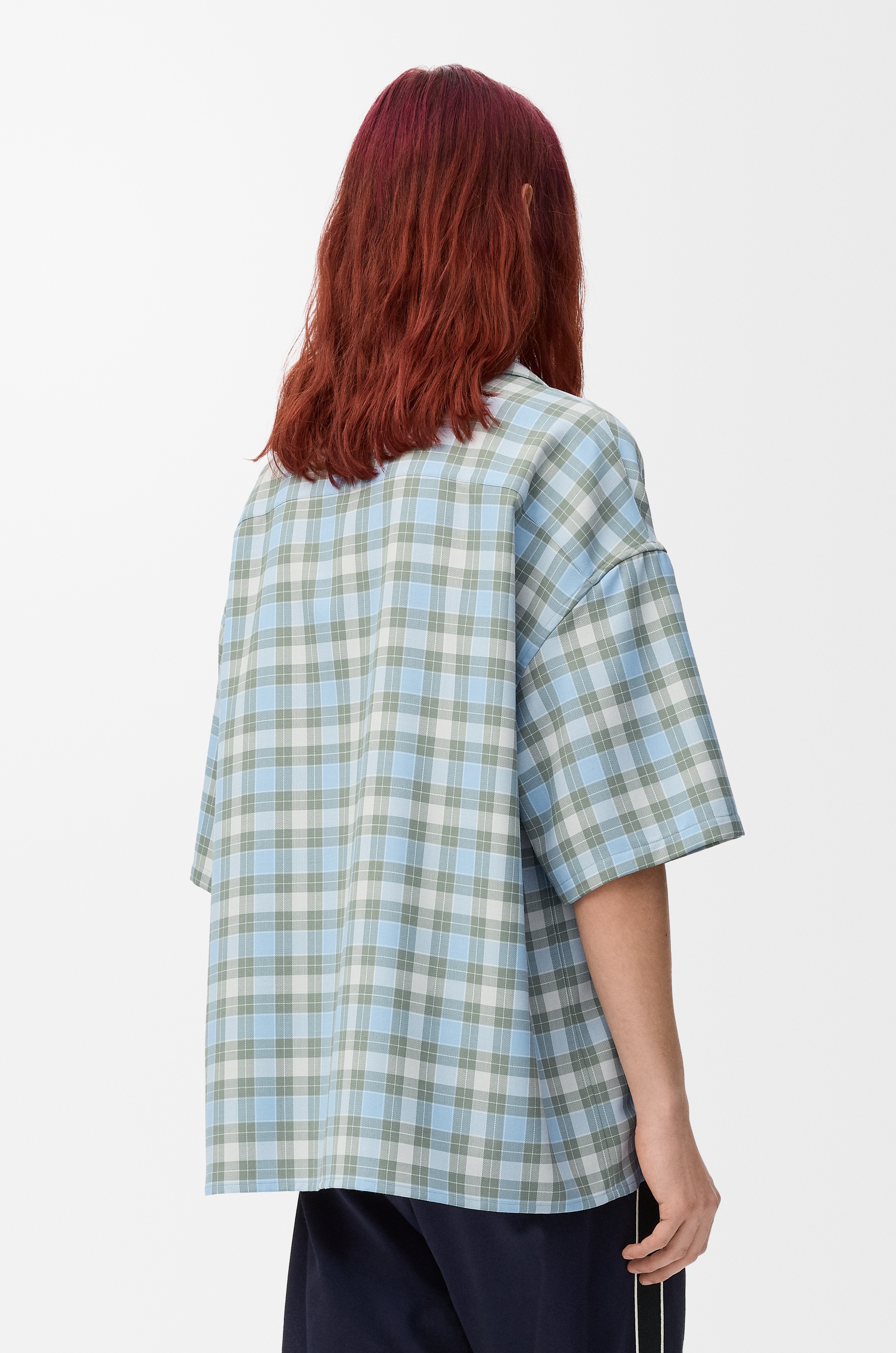 Short sleeve shirt in wool blend - 4