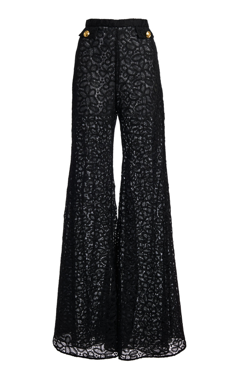 Flared Lace Pants black 1