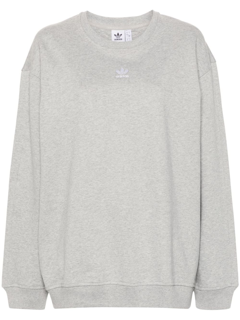 trefoil-logo cotton sweatshirt - 1