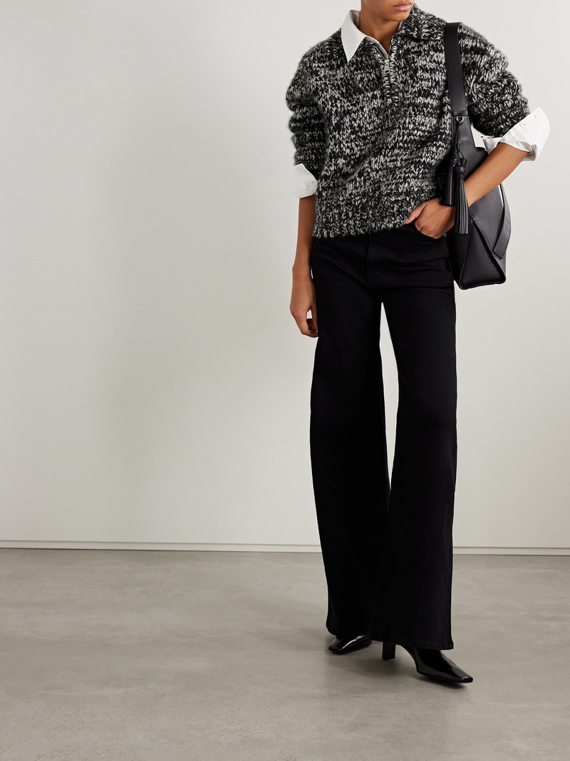 BRANDON MAXWELL The Posie Space-dyed Cashmere And Silk-blend Sweater outlook