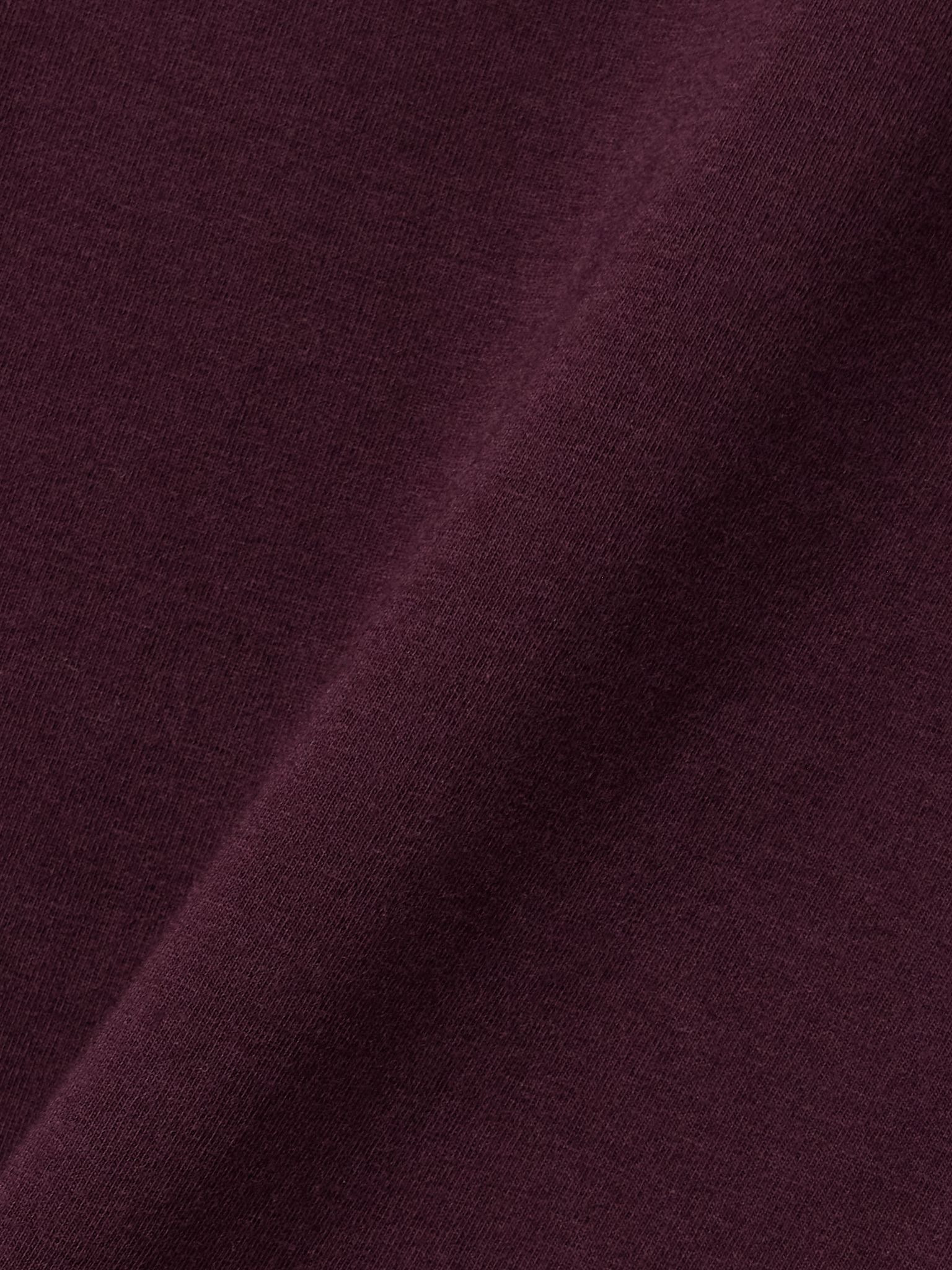 Stretch-cotton jersey top - Currant Plum - 4