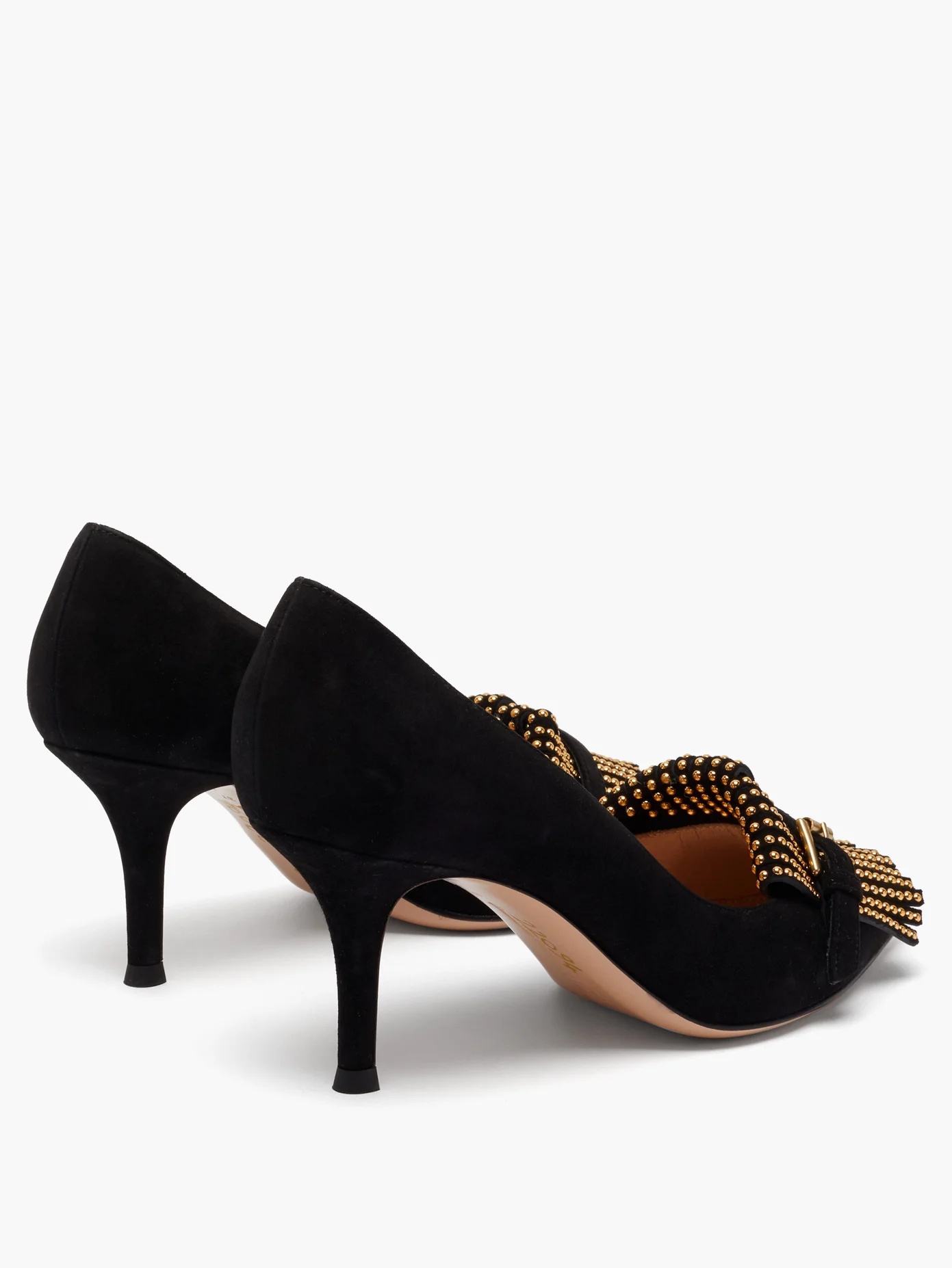 Danielle 70 fringed point-toe suede pumps - 3