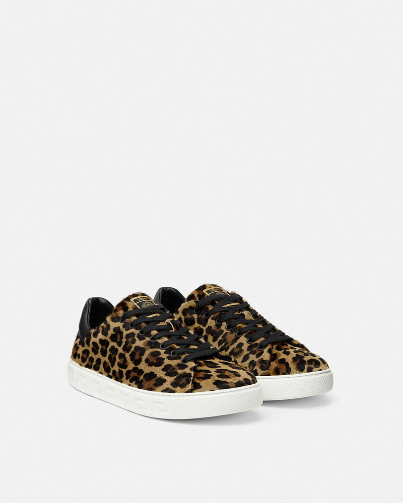 VERSACE Leopard Greca Sneakers outlook