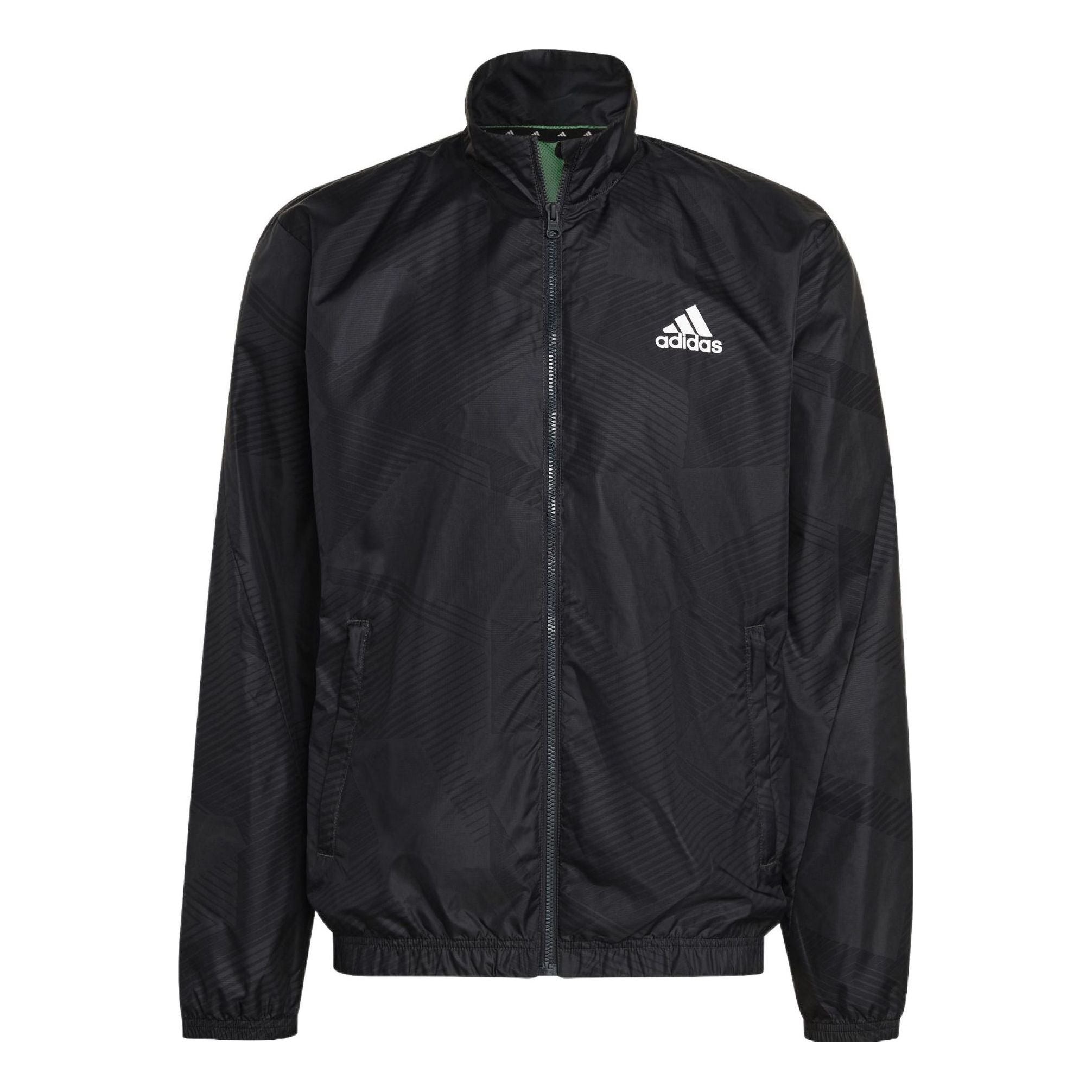 adidas Sportswear Graphic Track Jacket 'Black' H18415 - 1