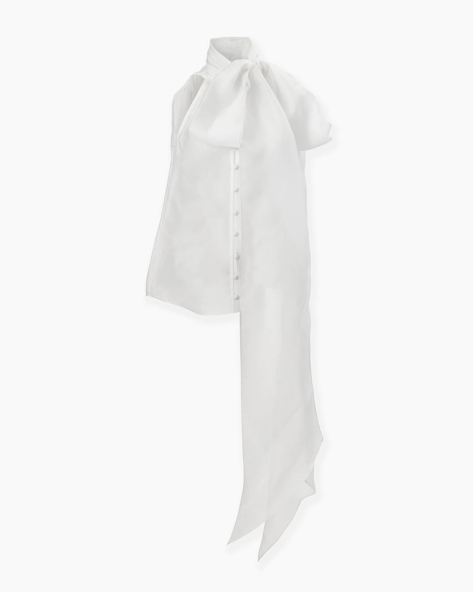 Organza Bow Blouse - 1