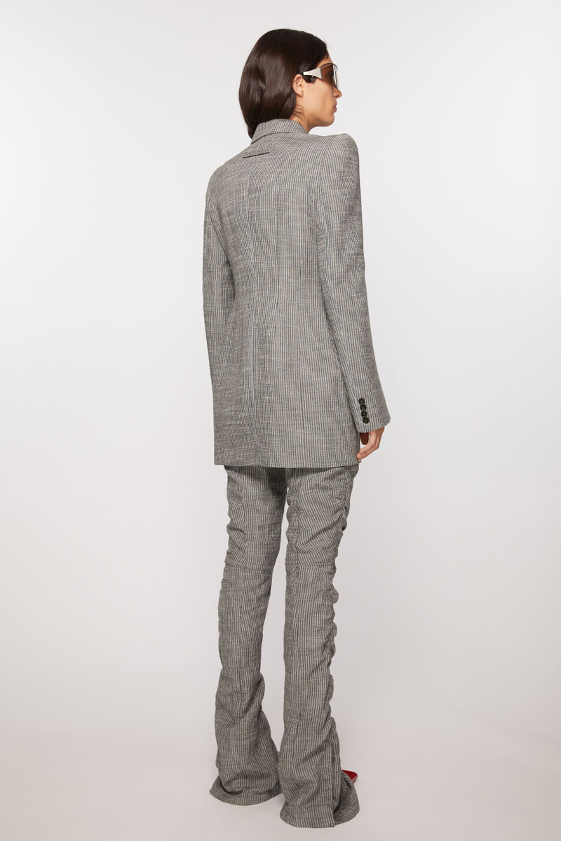 Fitted suit jacket - Grey Melange 4