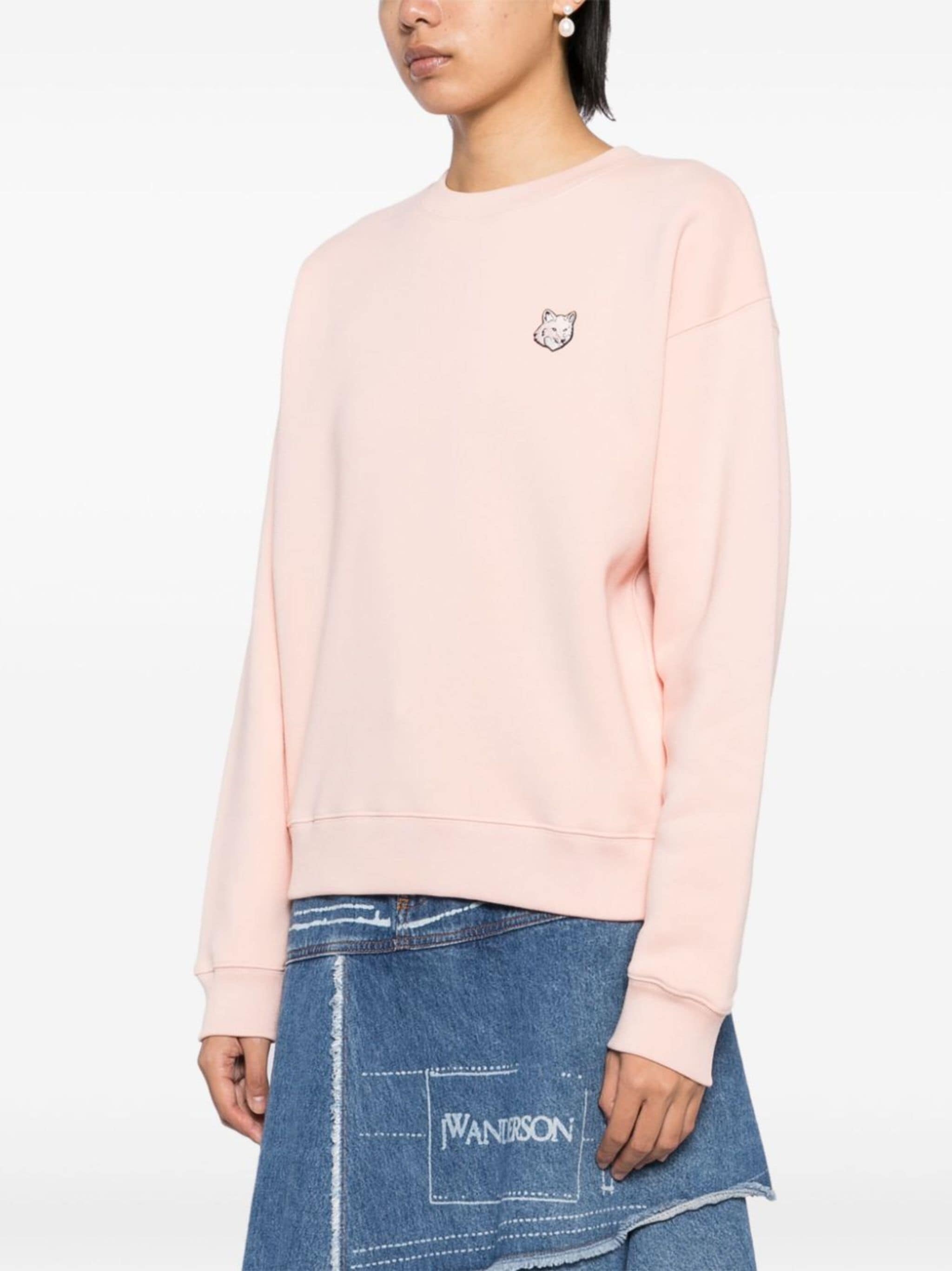 bold fox head patch sweatshirt - 3