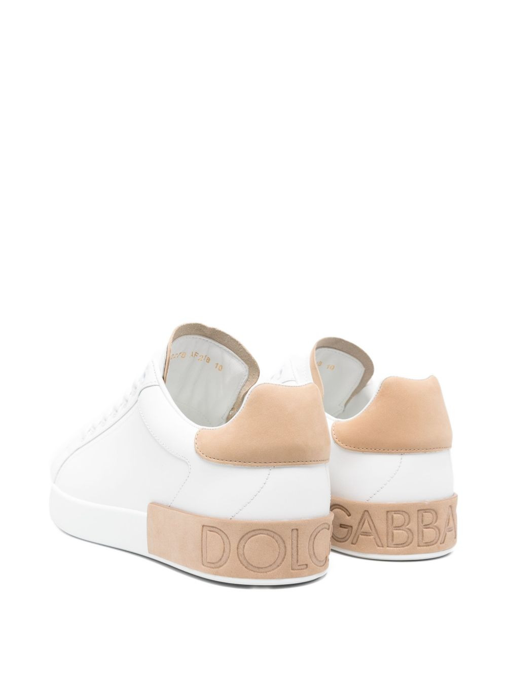 Portofino leather panelled sneakers - 3