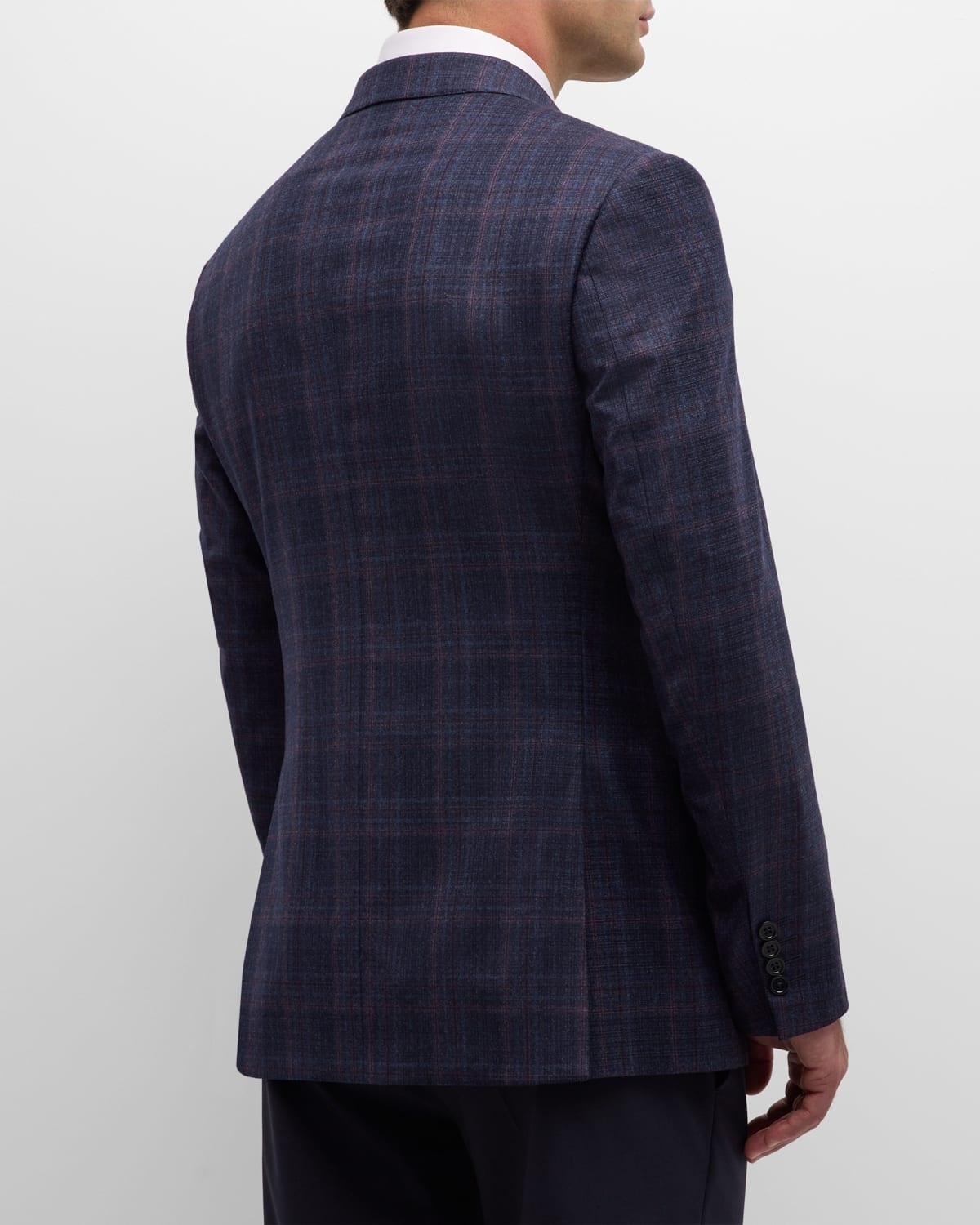 Men's Plaid Sport Coat - 5