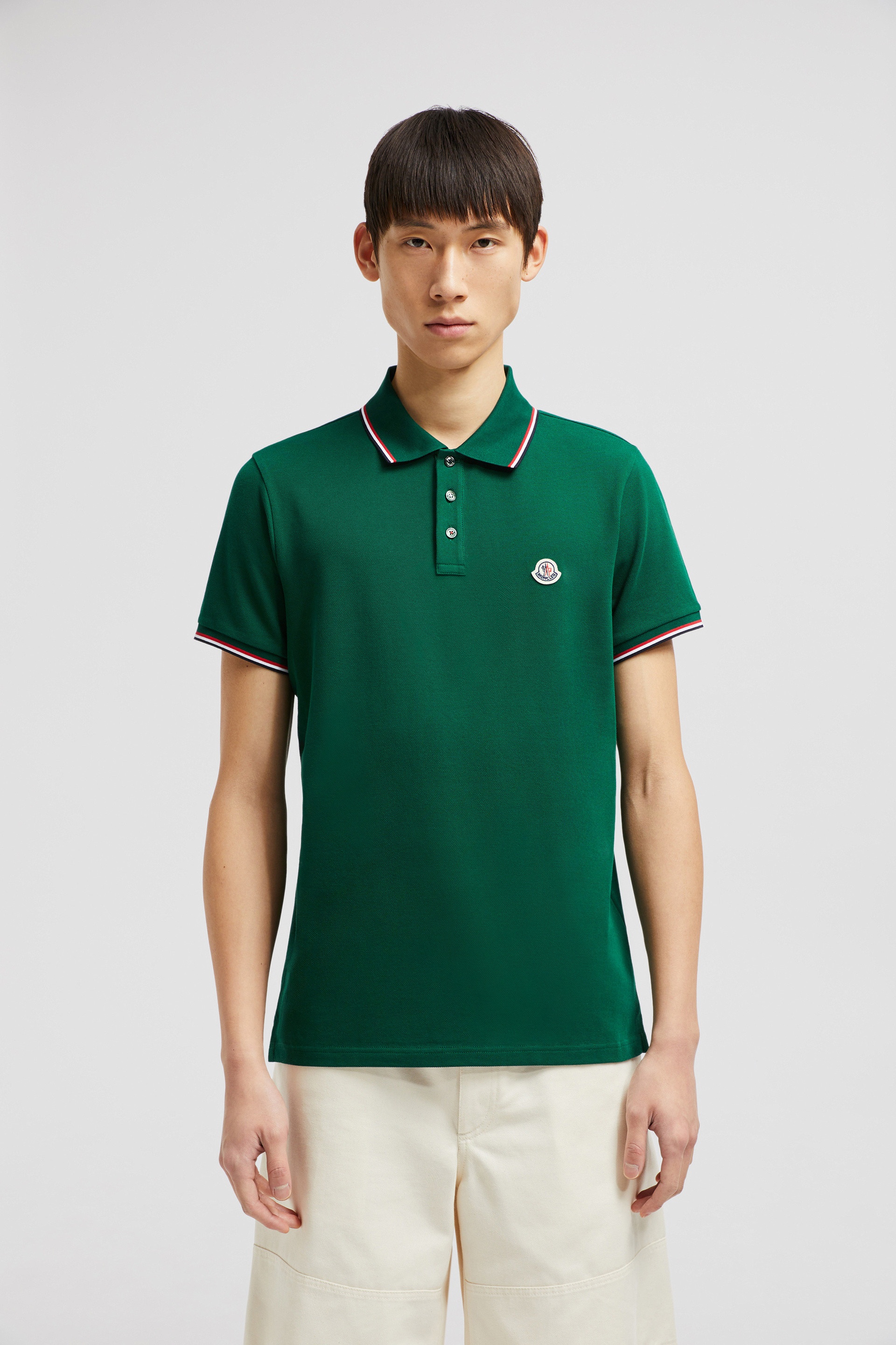 Tricolor-Trimmed Cotton Piquet Polo Shirt - 3
