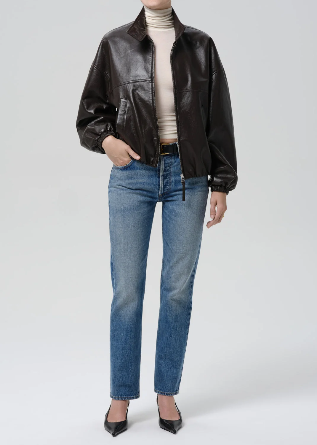 Barracuta Bubble Jacket In Chocolate Dark Brown - 1