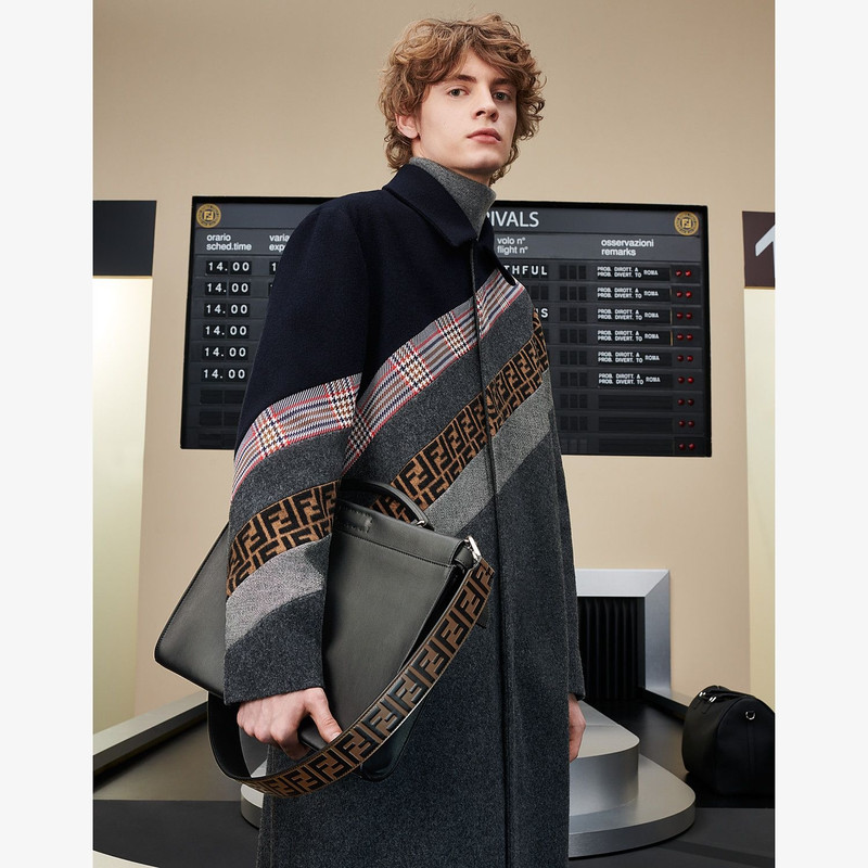 Grey leather Selleria bag 5