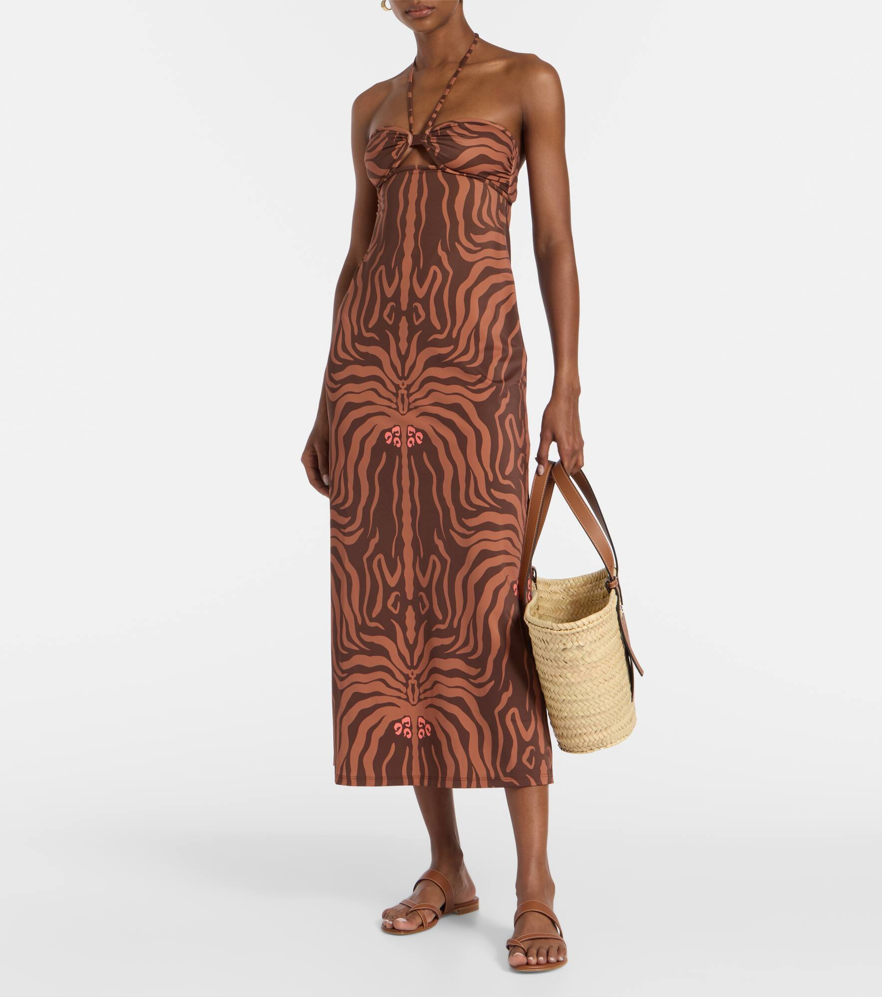 Jungle Palms printed midi dress - 2
