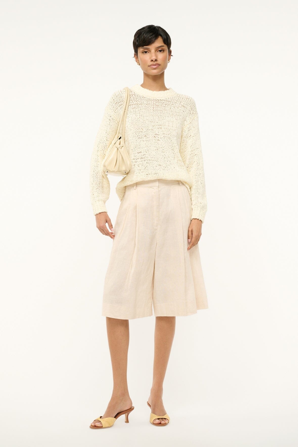 STAUD CALA SWEATER IVORY - 5