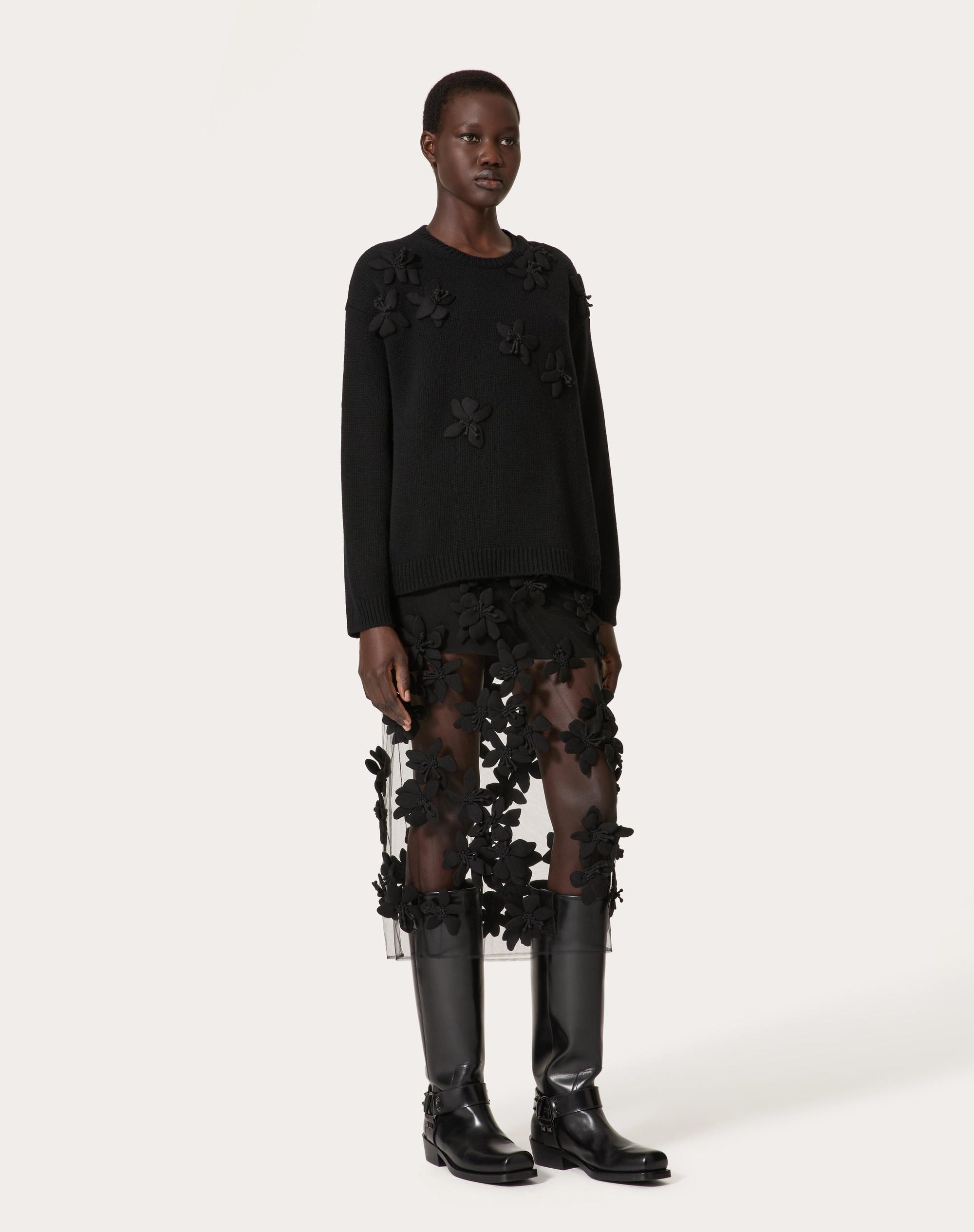 EMBROIDERED WOOL SWEATER - 2